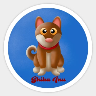 Shiba Inu Love Sticker